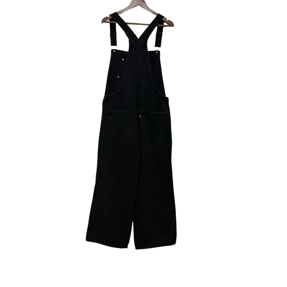 Levi's Strauss & Co Two Horse Brand Women's Black Denim Overalls Size L - Picture 4 of 12